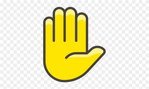 Raised Hand Emoji Clipart (#2880100) - PinClipart