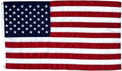 American Flag 3x5 Ft Embroidered Stars, Brass Grommets, Individually ...