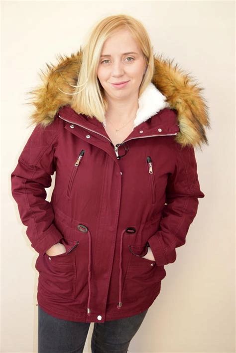 PARKA KURTKA ZIMOWA BORDOWA 2W1 S 36 S XXL 7595481552 Oficjalne