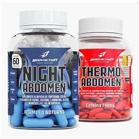 Thermo Abdomen 60 Cáps Body Action KIT Curitiba Nutrition Suplementos