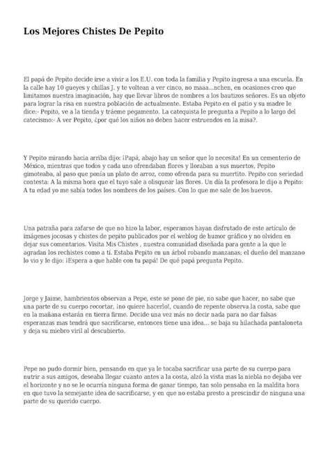 Pdf Los Mejores Chistes De Pepito Dokumen Tips