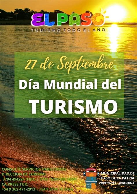 D A Mundial Del Turismo Municipalidad De Paso De La Patria