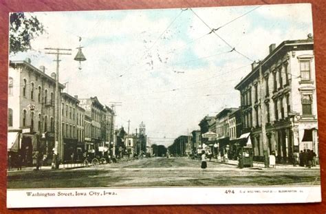 Penny Postcards The Center Of Iowa City Our Iowa Heritage