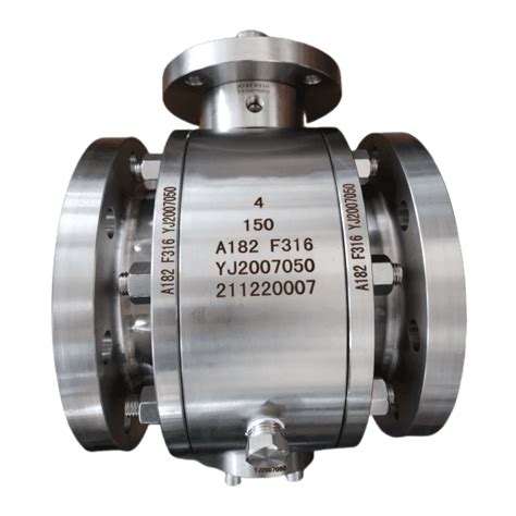 ASTM A350 LF2 Trunnion Ball Valve 6 Inch 600LB API 6D RF Bosseal