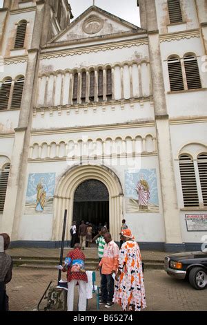 Catholic cathedral Douala Cameroon Africa Stock Photo - Alamy