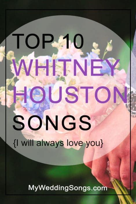 Top 10 Whitney Houston Love Songs For Your Wedding