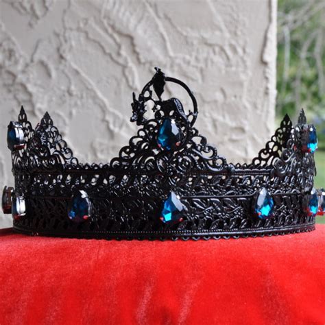 Black Dragon Crown Black Crown King Crown Black Mens Crown Gothic Black Gothic Crown Halo Crown ...