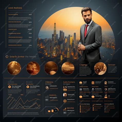 Premium AI Image | a poster for a man in a suit with a picture of a man ...