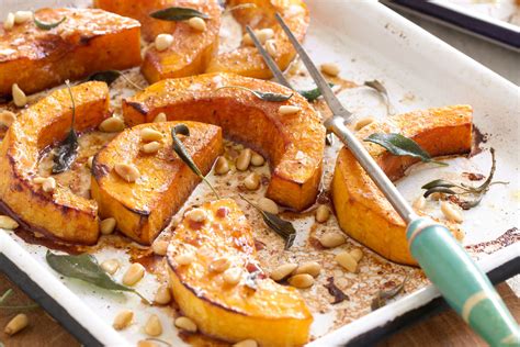 Roasted Pumpkin With Pine Nuts