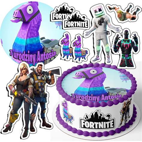 Opłatek na Tort 25 cm Fortnite w Dekoracje tortów i ciast opłatki na