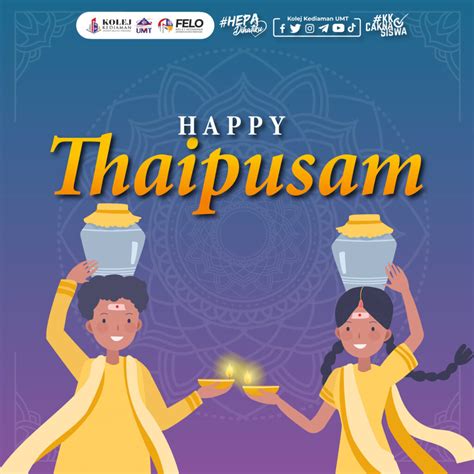 Selamat Menyambut Hari Thaipusam Kepada Semua Warga Umt Yang Beragama