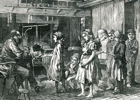 Children Receiving Wages, 1871 - Stock Image - C030/4302 - Science ...
