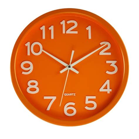 Designové nástěnné hodiny JVD HX2413 6 oranžové Silvertime