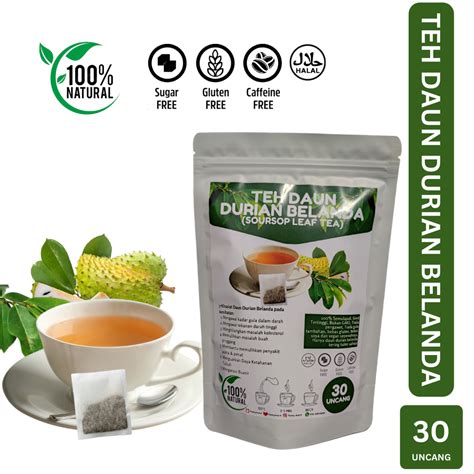 Teh Daun Durian Belanda Soursop Leaf Tea Lazada