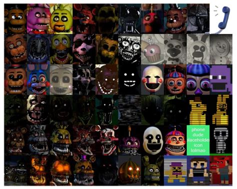 Create A FNAF 1 4 All Characters Tier List TierMaker