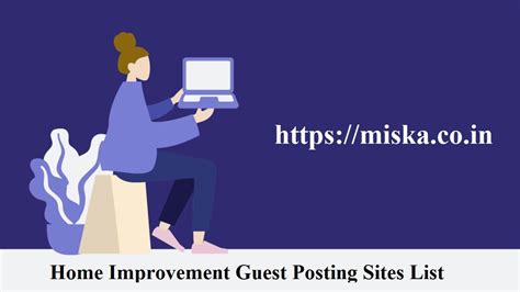 Home Improvement Guest Post Websites List Verified