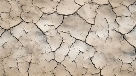 Cracked Landscape Examining The Texture Of Drought Stricken Refractory