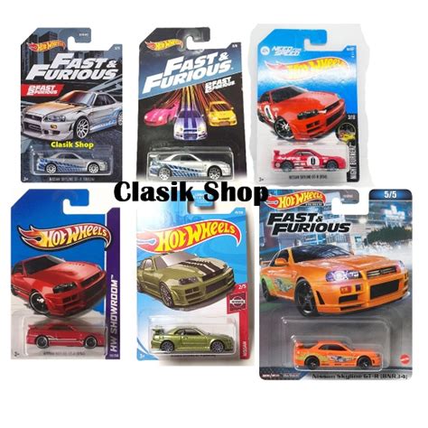 Jual Hot Wheels Nissan Skyline Gt R R Gtr Fast And Furious Shopee Indonesia
