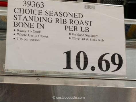 Kirkland Signature Seasoned Standing Rib Roast And Rack Of Pork 2016