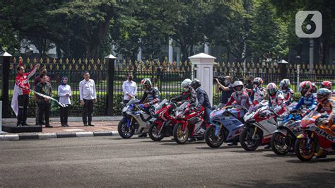 FOTO Presiden Jokowi Lepas Parade Pembalap MotoGP Foto Liputan6