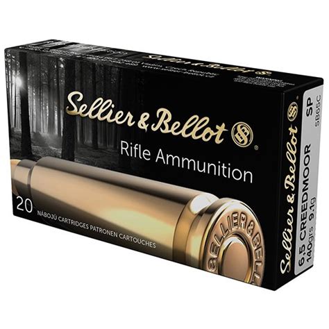 Sellier Bellot 6 5 Creedmoor 140 Grain Soft Point 20 Round Box S B