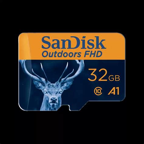 32GB Orange SanDisk Outdoors FHD microSDHC/XC UHS-I Memory Card with ...