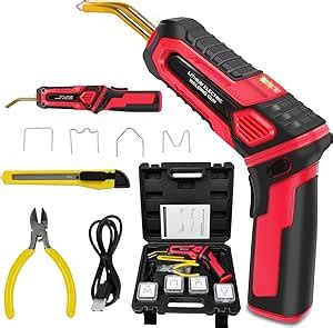 Usb Rechargeable Plastic Welder Updated In Foldable Handle Cordless Hot Staple Gun Led