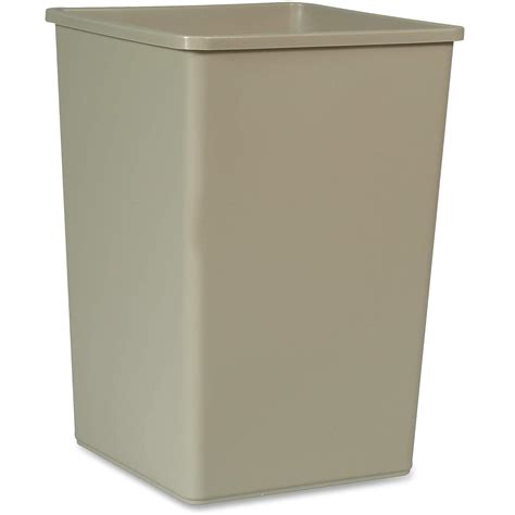 Rubbermaid Fg395800beig Untouchable 35 Gal Square Beige