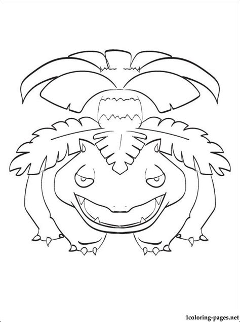 Pokemon Mega Venusaur Coloring Pages