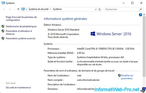 Sécuriser un serveur web IIS sous Windows Server 2016 Windows Server