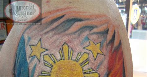 IMMORTAL TATTOO MANILA PHILIPPINES by frank ibanez jr.: FILIPINO FLAG TATTOO/AMERICAN PRIDE