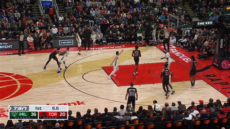 Last Second Field Goal Bucks Raptors NBA Official