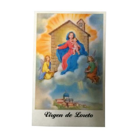 Virgin Loretto Laminated Prayer Card