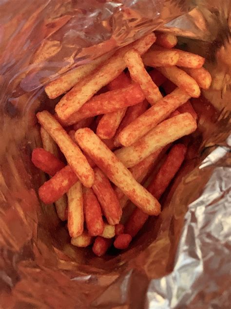 Most Of These Hot Cheeto Fries Arent Even Covered In Powder Tastes