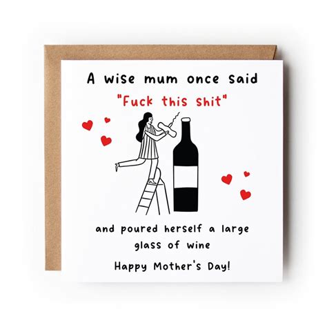 Funny Mothers Day Card Etsy