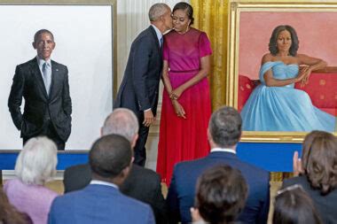 Obamas Return To The White House Unveil Official Portraits Darlene