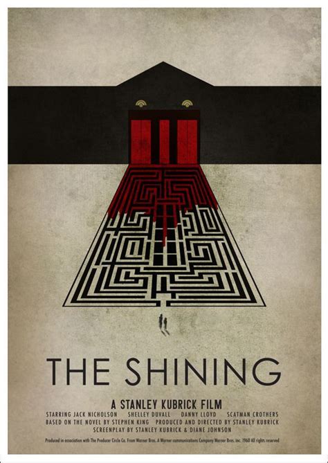 the shining movie poster with an image of a doorway and red door in the ...