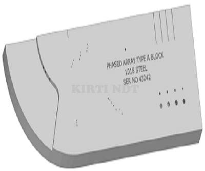 Phased Array Type A Calibration Block