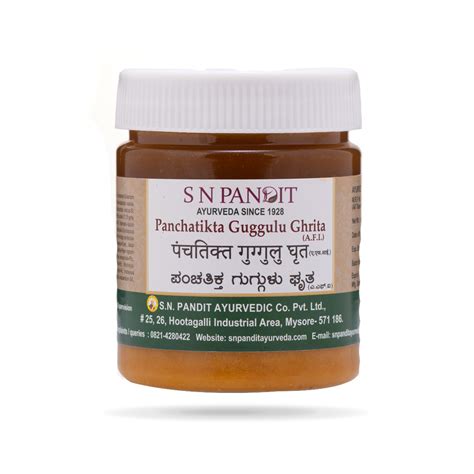 Panchatikta Guggulu Ghrita S N Pandit Ayurveda