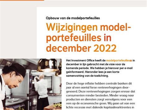 Opbouw Modelportefeuilles Beheerd Beleggen Kwartaalupdate Januari