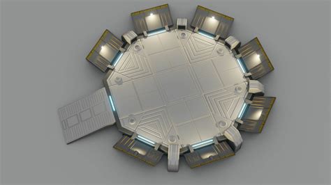 Sci Fi Landing Pad 3D Model By Sathak