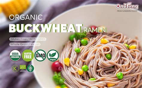 Onetang Organic Buckwheat And Brown Rice Ramen Noodle Gluten Free Pasta