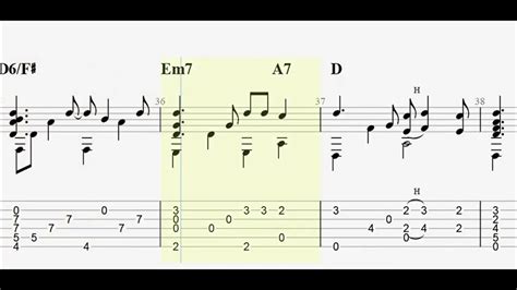 Amazing Grace With Full Tablature Sheet Music For Solo Fingerstyle Guitar Youtube