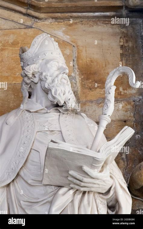 18th Century Statue Of St John Of Beverley Bishop Of York In The 8th