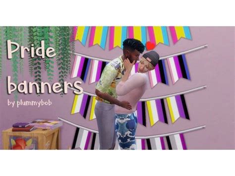 Pride Flags Plummybob Sims Pride Flags Sims 4