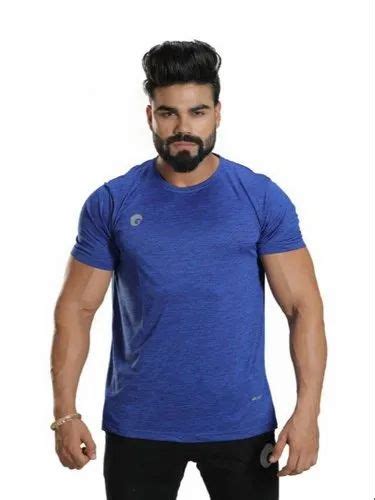 Plain Nylon Blue Omtex Sports Mens T Shirt At Rs 565 Piece In Mumbai