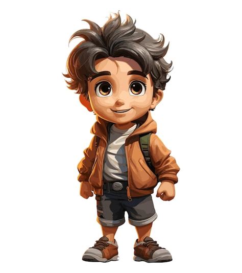 Premium Vector Cartoon Boy Character Vector Illustration