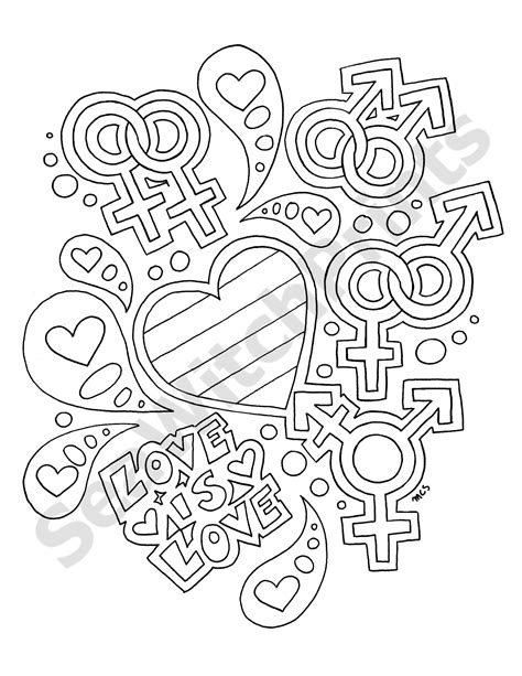 Lgbtqia Pride Coloring Pages Coloring Pages