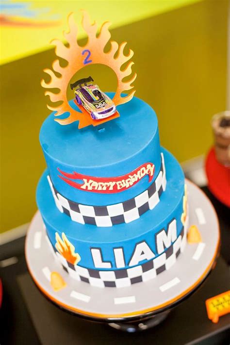 Kara S Party Ideas Hot Wheels Car Birthday Party Kara S Party Ideas