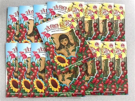 Pack La Chica Fresita Fresa Strawberry Car Air Freshener Aromatizante